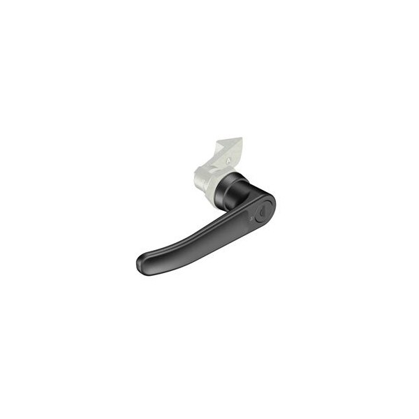 Southco Quarter-Turn Cam Latch, Key Locking CH751 L-handle, 23mm .91 in Grip, Not Sealed Zinc Alloy - E5-9-715-510-13