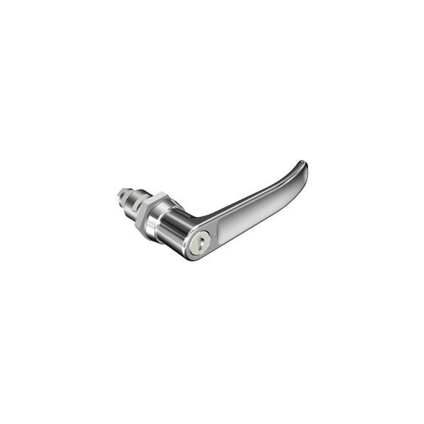Southco Quarter-Turn Cam Latch, Key Locking CH751 L-handle, 23mm .91 in Grip, Not Sealed Zinc Alloy - E5-9-712-520-13