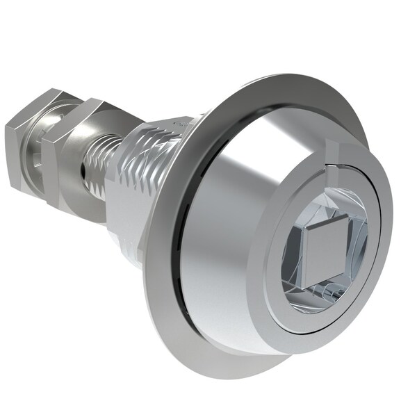 Southco Vise Action  Compression Latch, Large Size, 7 mm Square, Zinc Alloy, Powder Coat, Silver - E3-C224-07