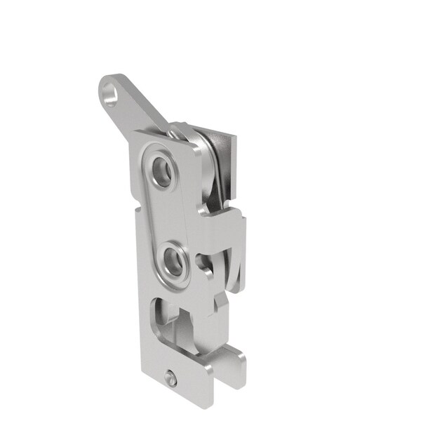Southco Rotary Push To Close Latch, Small Size, Two Stage, Bottom Trigger M6 Thread, Stainless Steel - R4-10-32-501-20