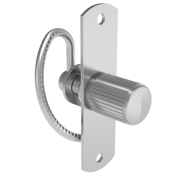 Southco Compression Latch, Self-Adjusting, Knurled Knob, Rivet / Screw thru hole Installation - 57-10-211-10