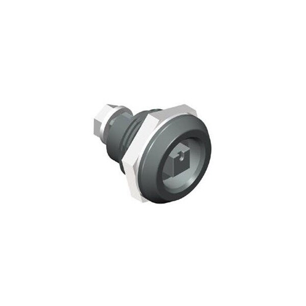 Southco Quarter-Turn Cam Latch, 7 mm Square Recess, Without Cam, Sealed, Nylon, Black - E5-6-043-UU1