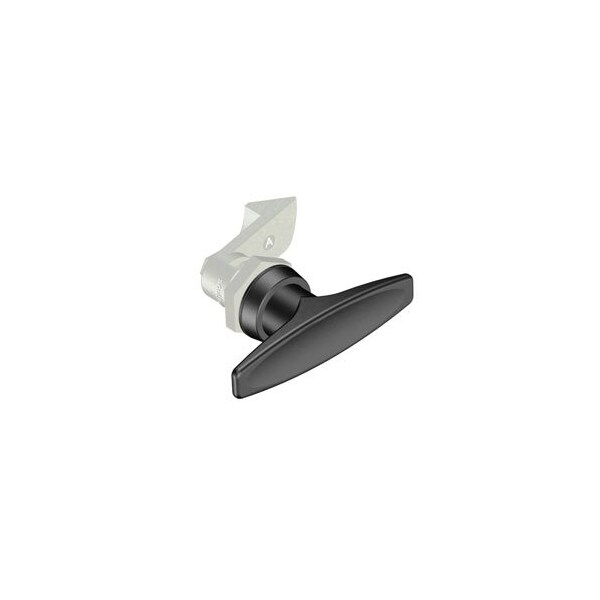 Southco Quarter-Turn Cam Latch, T-handle, 23mm .91 in Grip, Not Sealed, Zinc Alloy, Powder Coat, Black - E5-9-605-510