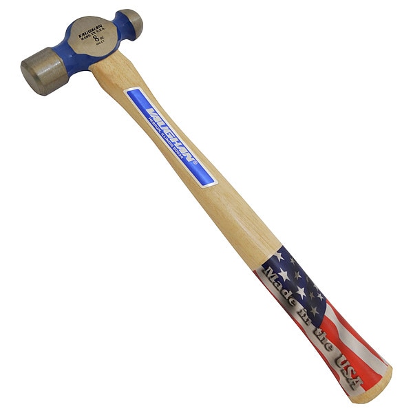 Vaughan Ball Pein Hammer, 8 oz, Steel, 12 in - TC308