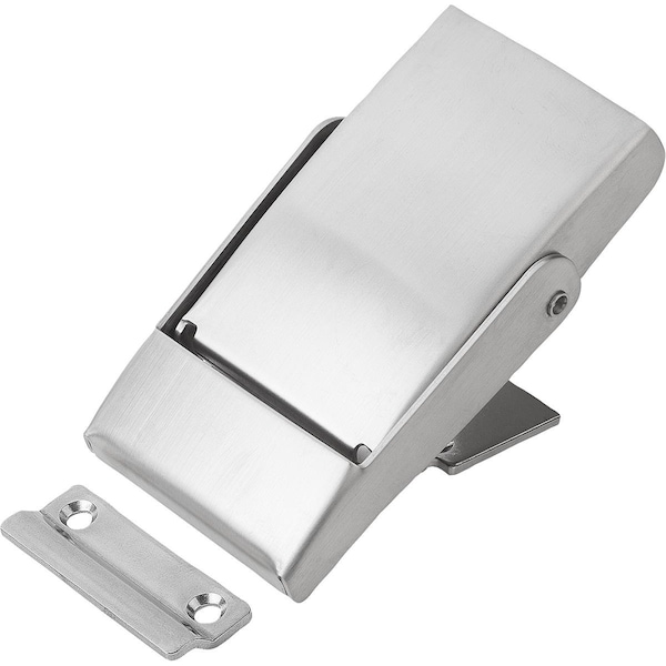 Kipp Latch With Release, Fast. Holes Covered, Form:B 100X53X19, 5, D=4, 3, Stainless Steel 1.4301 - K1357.43100