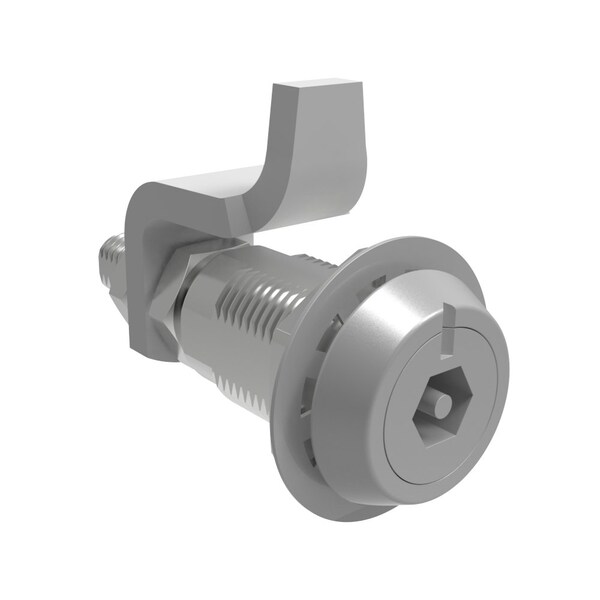 Southco Vise Action, Compression Latch, Zinc Alloy, Powder Coat, Silver, Deep Offset Cam - E3-116-17