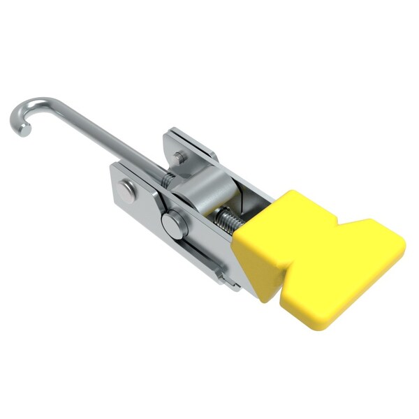 Southco Over-center Draw Latch, Medium Size, Without Keeper, Steel Zinc Plate, Bright chromate - A1-11-502-20