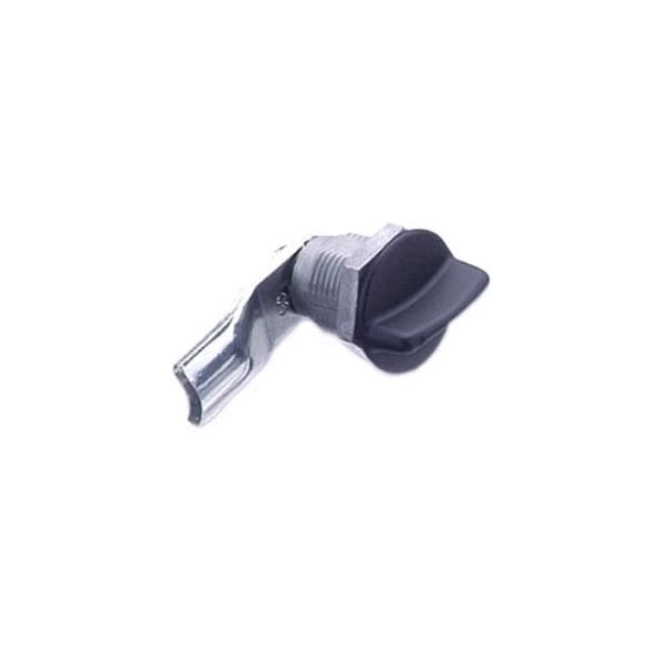 Southco Quarter-Turn Cam Latch, Short wing, 20mm .79 in Grip, Not Sealed, Zinc Alloy, Powder Coat, Black - E5-2-115-070