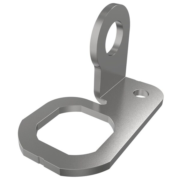 Southco Padlock Bracket, Steel, Zinc Plate, Bright Chromate - E5-75-601-11