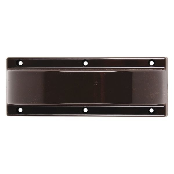 Keedex Door Latch Protector, 8-1/2" L x 3" W, Finish: Dark Bronze Paint - K-12D