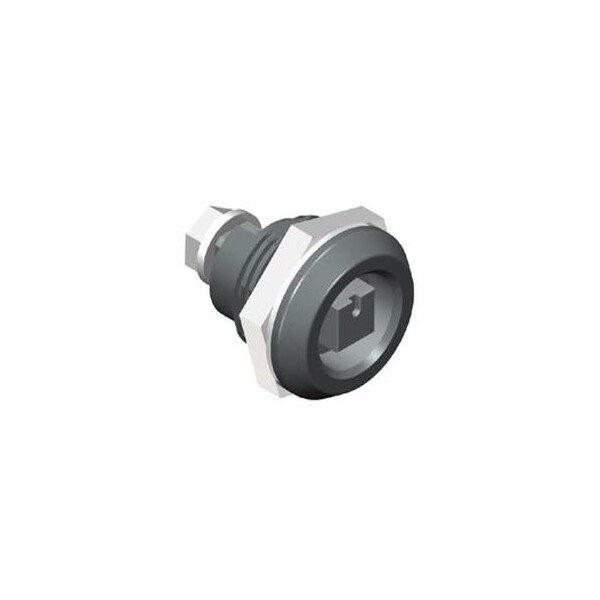 Southco Quarter-Turn Cam Latch, 8 mm Square, Without Cam, Sealed, Nylon, Black - E5-6-053-UU1