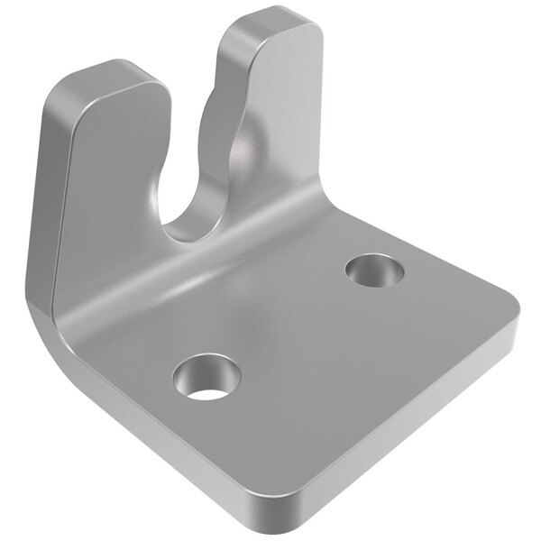 Southco Under-center Draw Latch Keeper, Steel, Zinc Plate, Bright chromate - 91-634-07