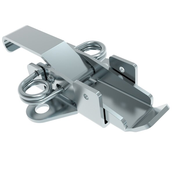 Southco Draw Latch, Wire sealing, Short Blade, Steel, Zinc Plate, Bright chromate - V2-0034-07