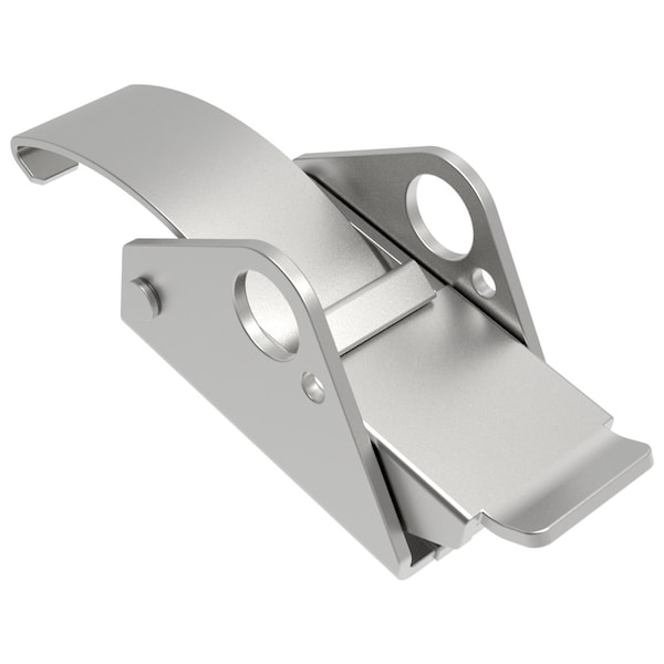 Southco Over-center Draw Latch Medium Size, Handle Tab Up, No Keeper, Stainless Steel, Passivated - 97-50-320-12