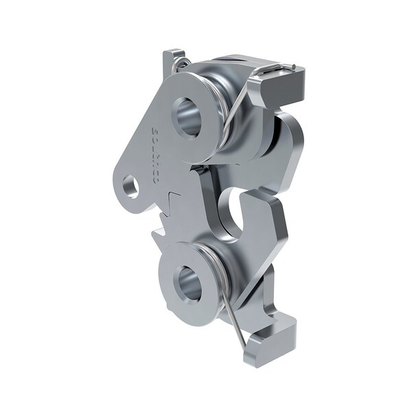 Southco Rotary Push To Close, Medium Size, Bottom, 5/16-18 Thread, Steel, Zinc Plate, Bright chromate - R4-20-41-501-10