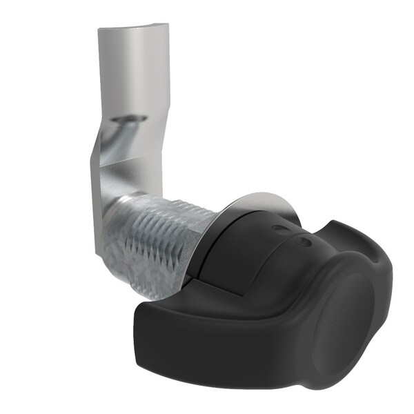 Southco Vise Action, Compression Latch, Large Size, Wing, Zinc Alloy Powder Coat, Black - E3-1050-065