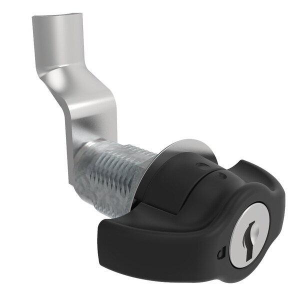 Southco Vise Action, Compression Latch, Large Size, Wing, Zinc Alloy Powder Coat, Black - E3-1051-155