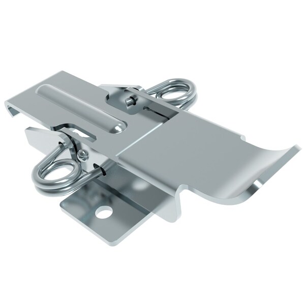 Southco Draw Latch, No Restriction, Short Blade, Steel, Zinc Plate, Bright chromate - V4-0006-02