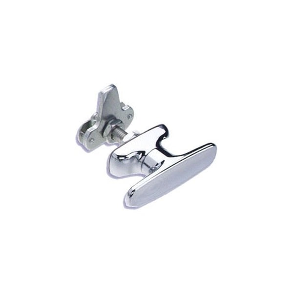 Southco Cam Latch T-Handle, Turn Counterclockwise to Latch / Lock, Short Cam, Zinc Alloy Chrome Plated - 92-12-121