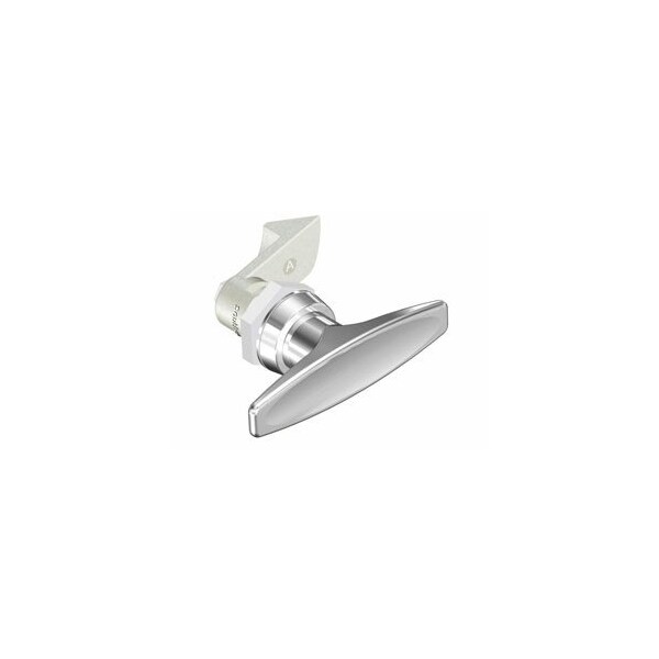 Southco Quarter-Turn Cam Latch, T-handle, 23mm .91 in Grip, Not Sealed, Zinc Alloy, Chrome Plated, Bright - E5-9-602-510