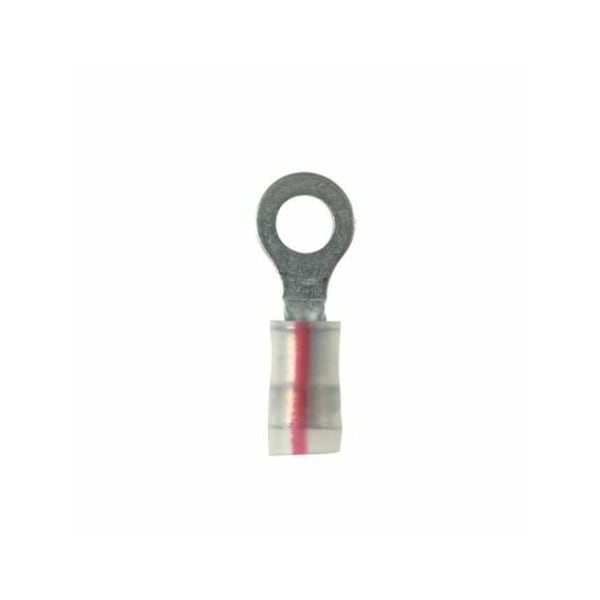 Panduit Ring, Kynar Insul, 22-18 Awg, #6 Stud, PK100 - PK18-6R-C