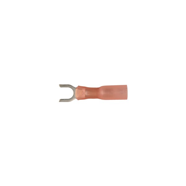 Disco Red Nyln Crimp Wire Terminal #10 Open Spade 22-18 Ga. Wire PK10 - 12161PK