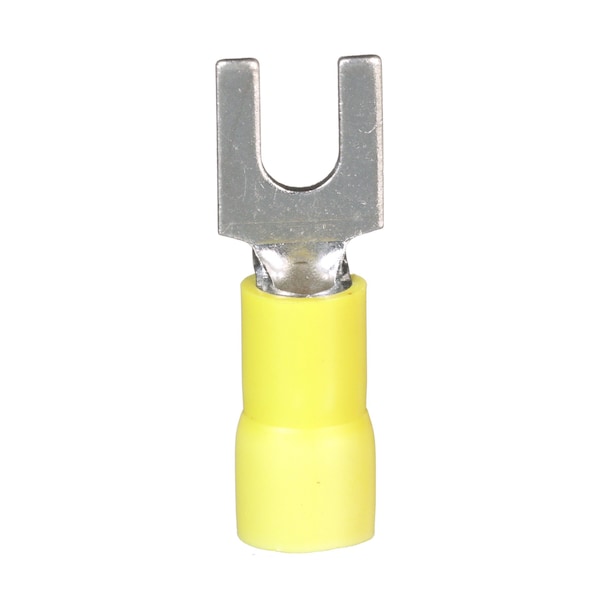 Panduit Fork Terminal, expanded vinyl insulation, 12, PV10-8FX-L, PK 50 - PV10-8FX-L