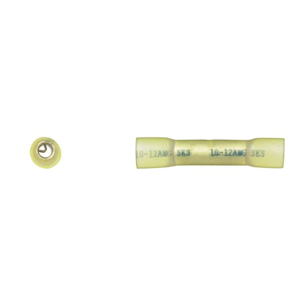 Disco Ylw Wire Terminal Butt Conn 12-10 Ga. Wire Crimp/Seal PK25 - 2068PK