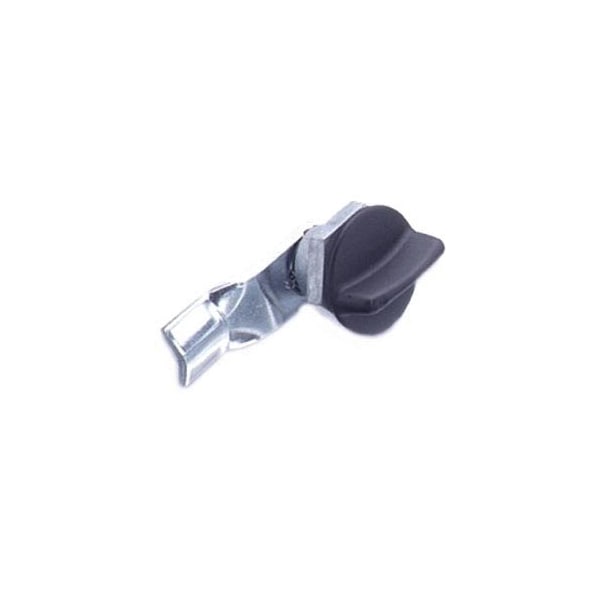 Southco Quarter-Turn Cam Latch, Short wing, 18mm .71 in Grip, Sealed, Zinc Alloy, Powder Coat, Black - E5-1-115-101