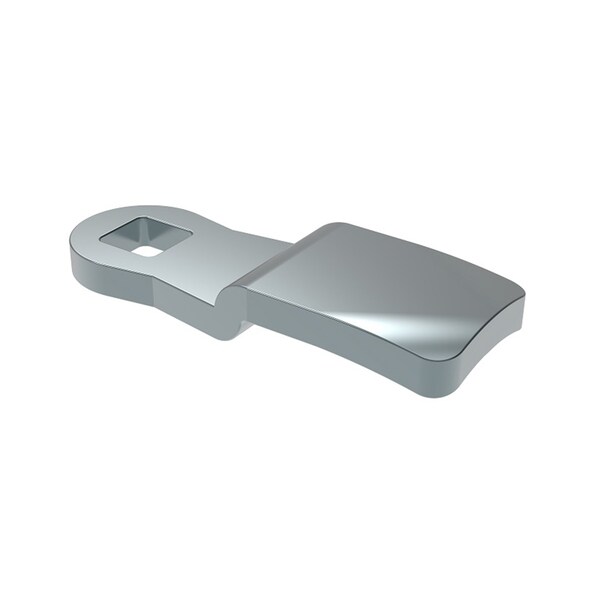 Southco Quarter-Turn Cam Latch Cam, 14mm .55 in Grip, Steel, Zinc Plate, Bright chromate - E5-6108