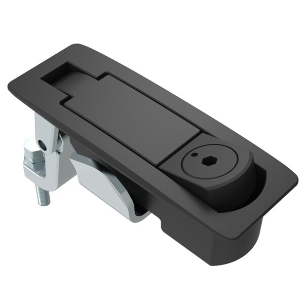 Southco Compression Latch, Tool Locking, 4 mm Hex Recess, Sealed, Zinc Alloy, Powder Coat, Black - C2-43-45
