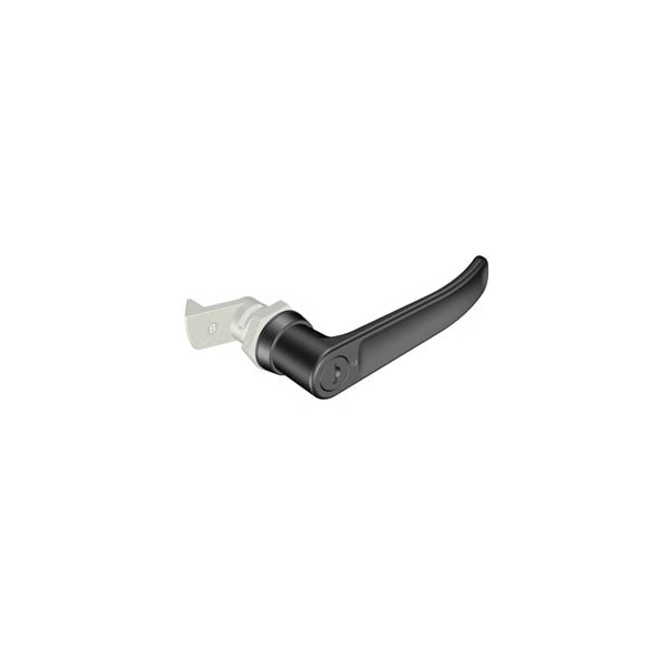 Southco Quarter-Turn Cam Latch, Key Locking CH751 L-handle, 23mm .91 in Grip, Not Sealed Zinc Alloy - E5-9-715-520-13