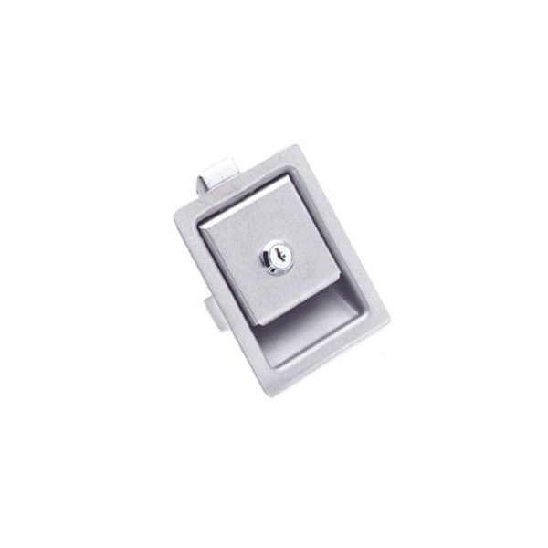 Southco Push To Close Latch, Large Size, Locking, 11.9mm .47 in Grip, Stainless Steel, Brushed Finish - 64-10-302-50