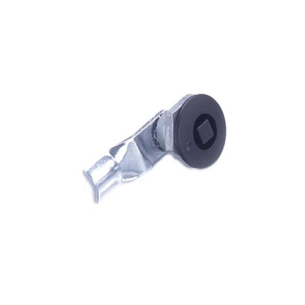 Southco Quarter-Turn Cam Latch, 8 mm Square, 18mm .71 in Grip, Sealed, Zinc Alloy, Powder Coat, Black - E5-1-055-101