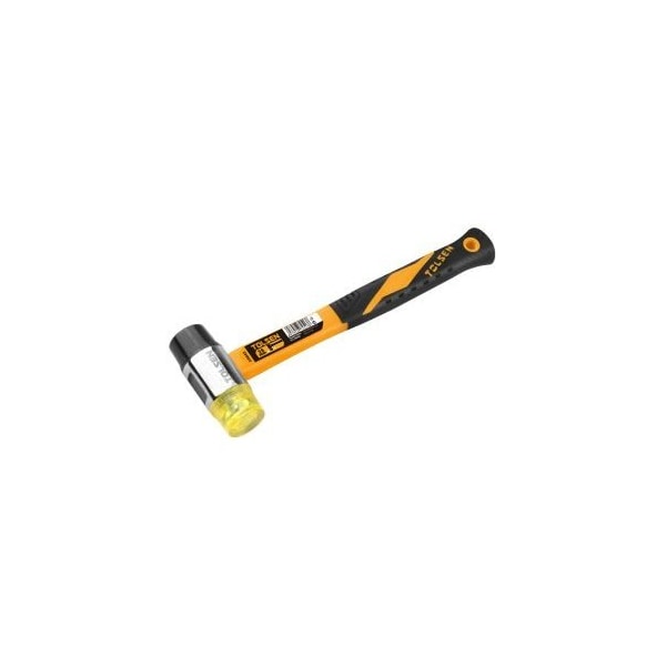 Tolsen Two Way Mallet PVC Heads, Grip Pro Fiberglass Handle - 25042