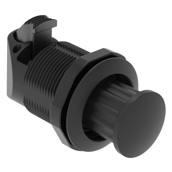 Southco Push To Close Latch, No Restriction, Plastic, Natural, Black - M1-2A-12-5