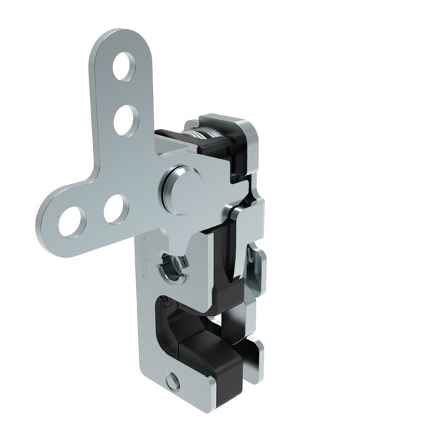 Southco Rotary Push To Close Latch, Small Size, Single Stage, with Integrated Bumper 2-Point Lever - R4-10-21-305-10