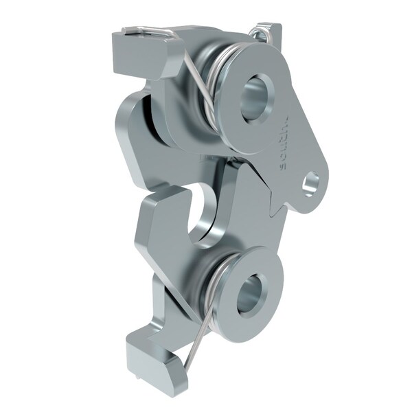 Southco Rotary Push To Close Latch, Medium Size, Bottom Trigger, 8.3 mm .33 in Through Hole Steel - R4-20-10-501-10