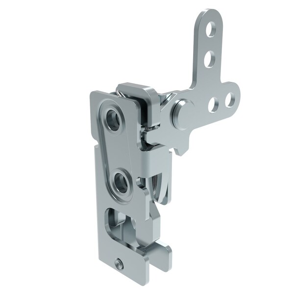 Southco Rotary Push To Close Latch, Small Size, Single Stage, 2-Point Lever M6 Thread, Steel - R4-10-12-301-10