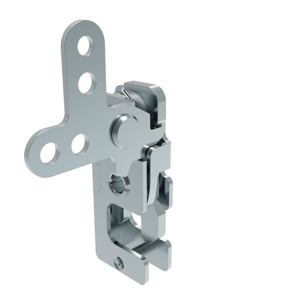 Southco Rotary Push To Close Latch, Small Size, Single Stage, 2-Point Lever 7.2 mm Through Hole, Steel - R4-10-20-301-10