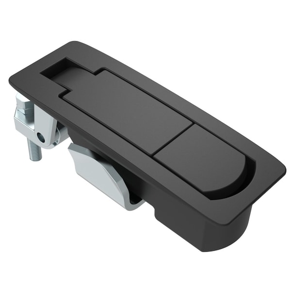 Southco Compression Latch, No Restriction, Flush Trigger, Sealed, Zinc Alloy, Powder Coat, Black - C2-42-35