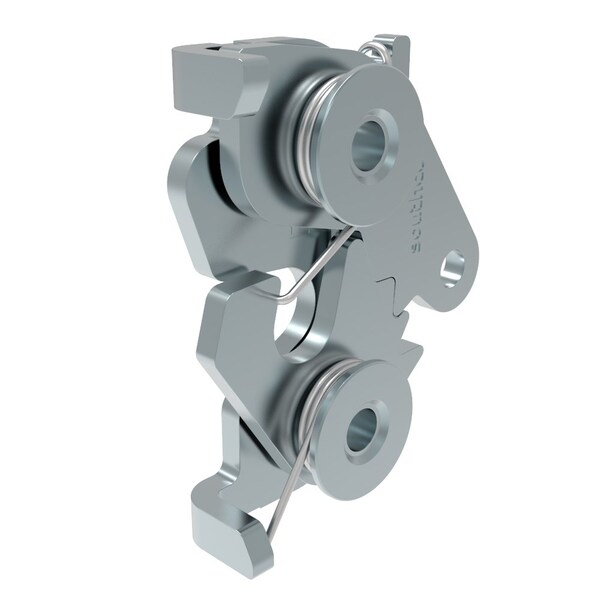 Southco Rotary Push To Close Latch, Medium Size, Bottom Trigger, 8.3 mm .33 in Through Hole Steel - R4-20-30-501-10