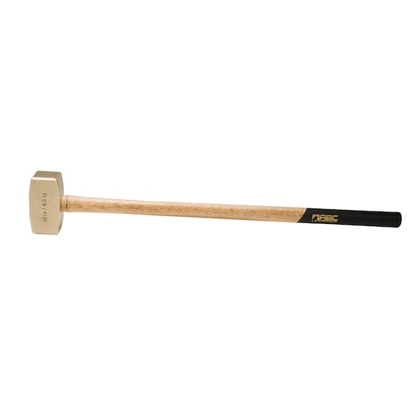 Abc Hammers 10 lb. Brass Hammer with 32" Wood Handle - ABC10BW