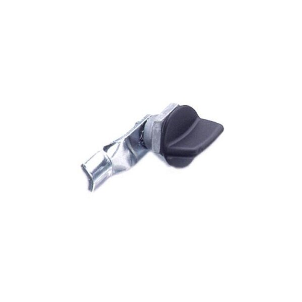 Southco Quarter-Turn Cam Latch, Tall wing, 32mm 1.25 in Grip, Not Sealed, Zinc Alloy, Powder Coat, Black - E5-1-125-170