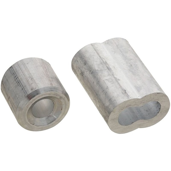 National Hardware SPB3231 Series Ferrule and Stop, 1/4 in Dia Cable, Aluminum - N830-355