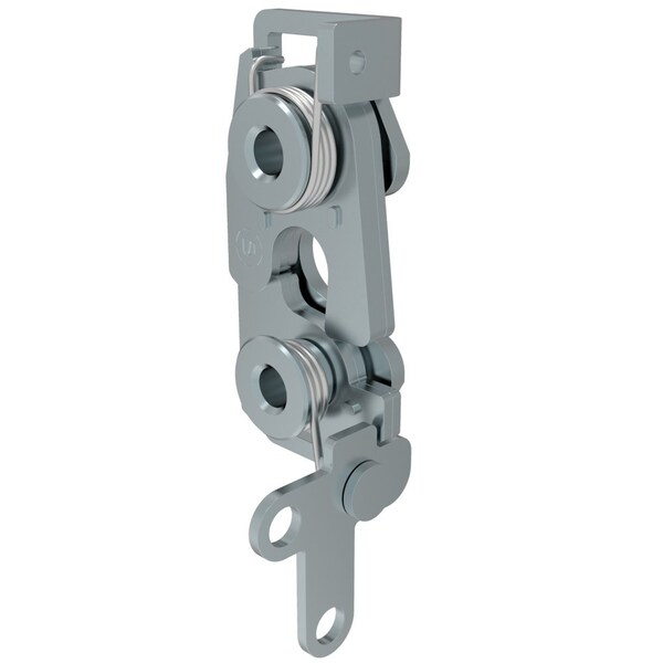 Southco Rotary Push To Close Latch, Large Size, Two Stage, 2-Point Lever 6.7 mm Through Hole, Steel - R4-30-30-301-10