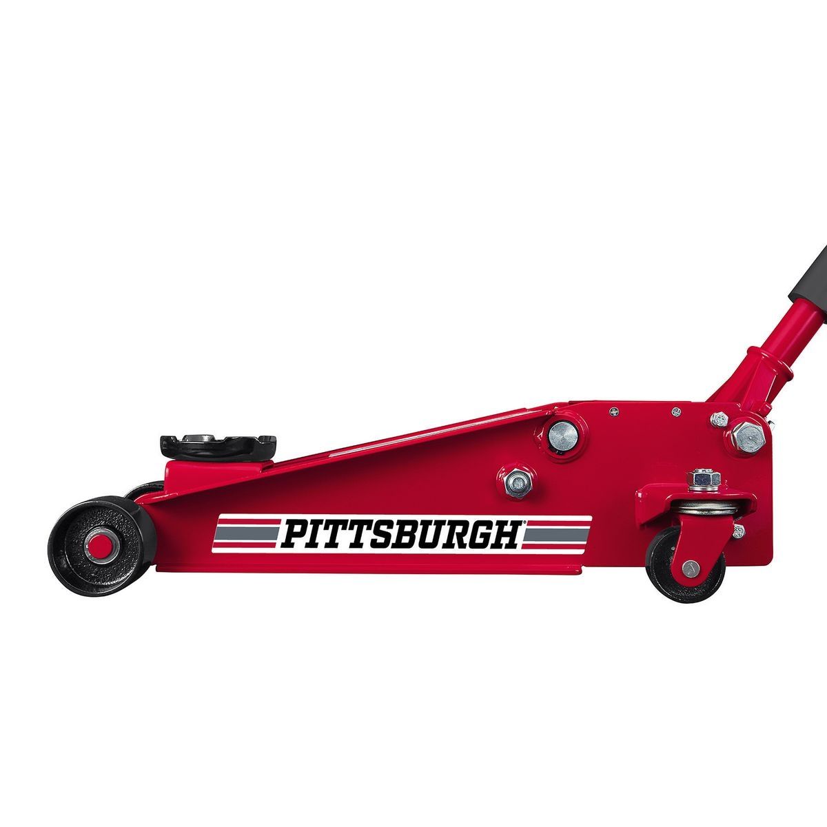 Pittsburgh 3 Ton Floor Jack with RAPID PUMP, Red - 56624 - Ferredepot