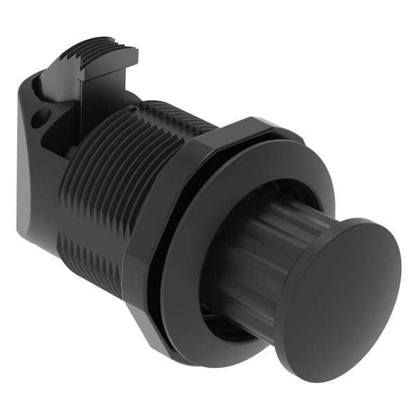 Southco Push To Close Latch, No Restriction, Plastic, Natural, Black - M1-2A-11-5