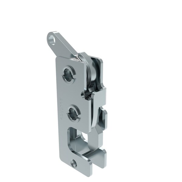 Southco Rotary Push To Close Latch, Small Size, Single Stage, Bottom Trigger M6 Thread, Steel - R4-10-22-501-10