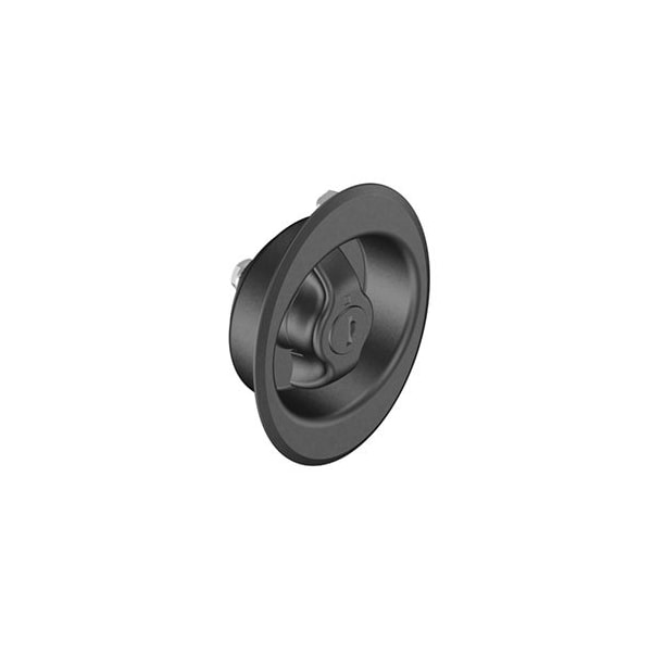 Southco Quarter-Turn Cam Latch, Clockwise to Latch, Flush Cup Wing Style, Keylocking Reversible Key - E5-91-325-UU1-13